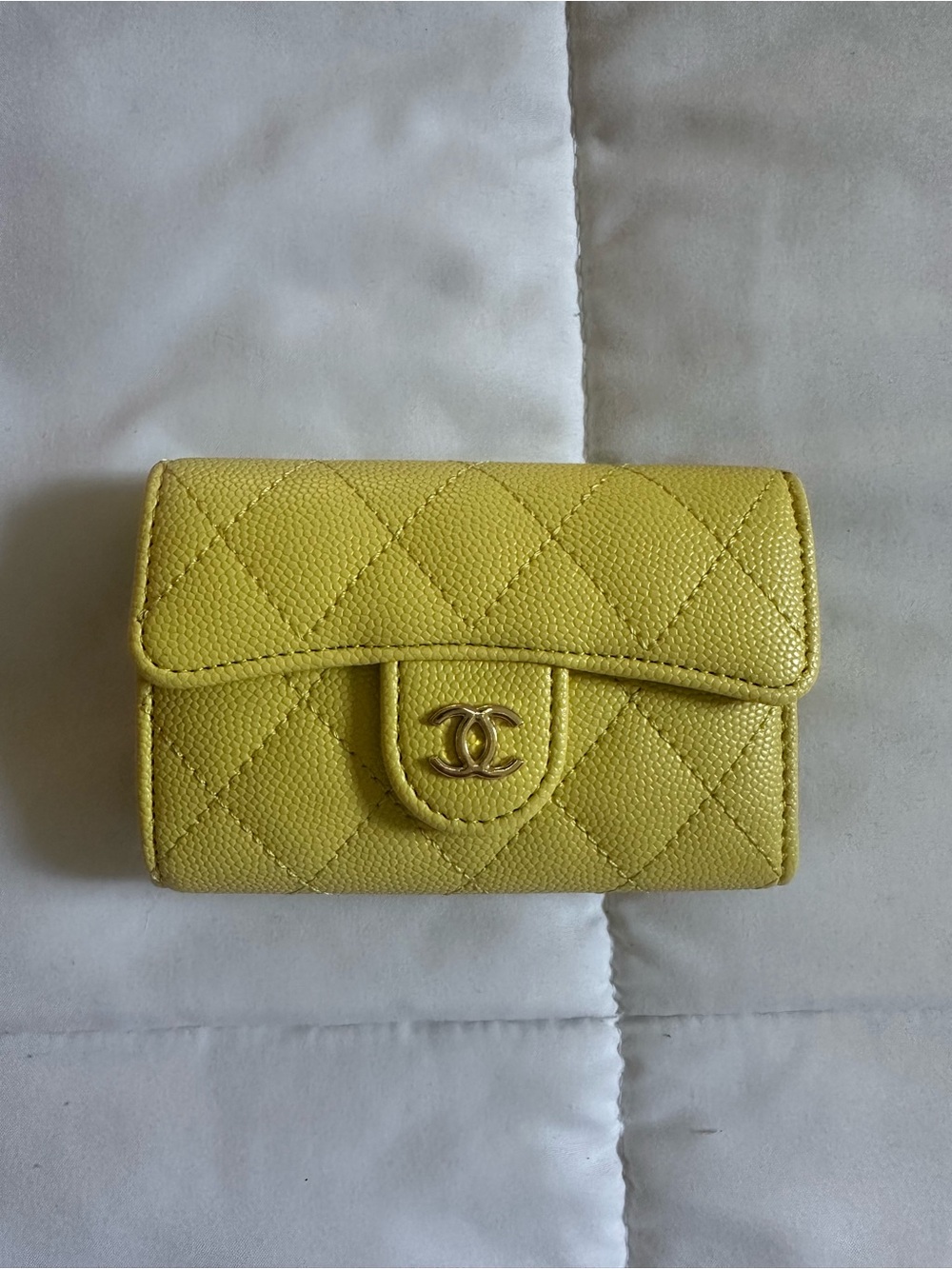 Luxury yellow wallet